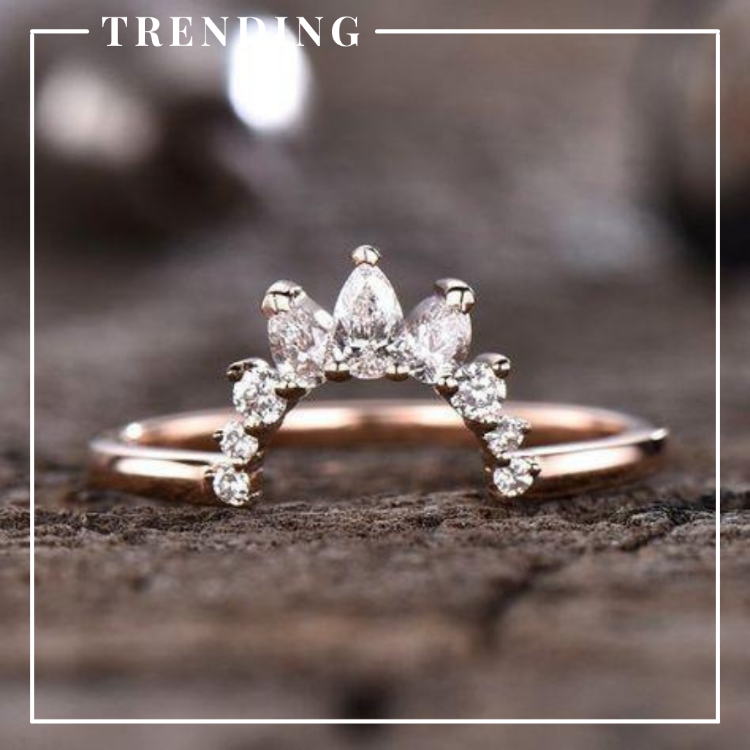 Wedding Ring Trend for Spring: Crown Wedding Band