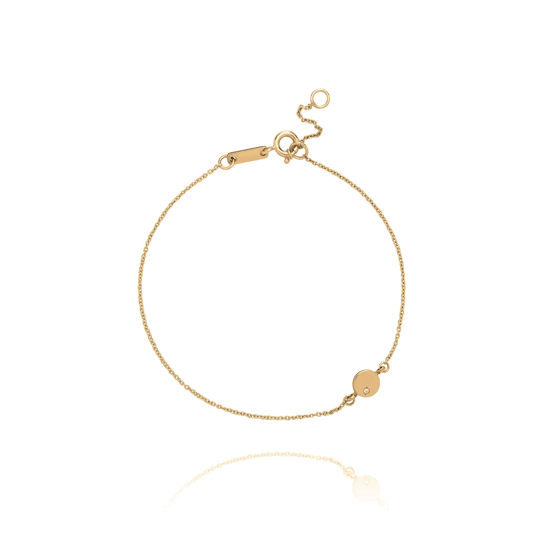 Gold Diamante Coin Bracelet - Bejouled Ltd