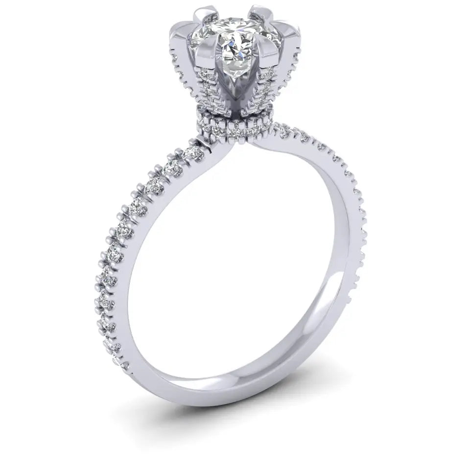 Solitaire with 2025 side stones